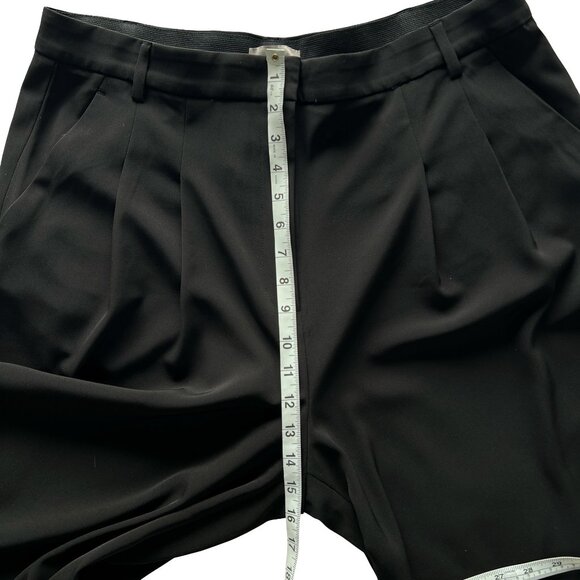 Wide Leg Pants. Black Trouser, High Waist,Pleated. Elastic waistband. Size 14. - Picture 5 of 14